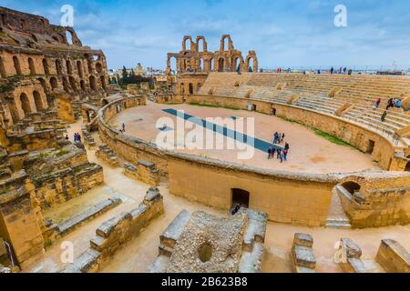 Anfiteatro Dell'Impero Romano. Foto Stock
