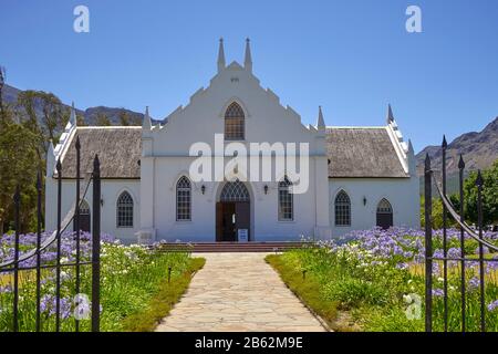 Chiesa riformata olandese, Franschhoek, Capo Winelands, Capo Occidentale, Sud Africa Foto Stock