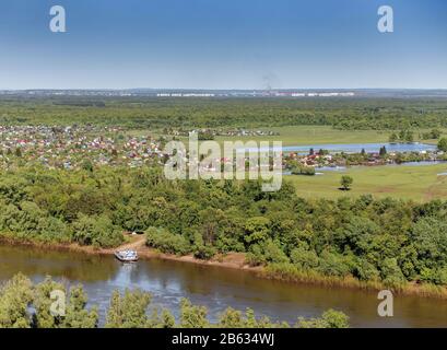 Vista panoramica del canale di Bosporus e della città di Istanbul dall'isola di Heybeliada. Turchia. Foto Stock