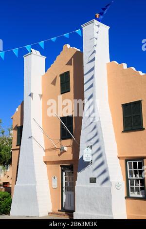 National Trust Museum (Ex Globe Hotel), Città Di San Giorgio, Parrocchia Di San Giorgio, Bermuda Foto Stock