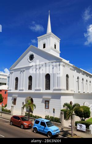 Wesley Chiesa Metodista, Hamilton City, Pembroke Parish, Bermuda Foto Stock