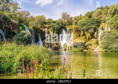 Cascate di Kravice in Bosnia ed Erzegovina Foto Stock