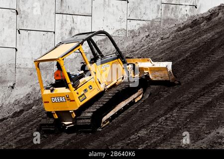 Costruzione di Freeway # 4 connettore, Downtown Orlando, Florida, Stati Uniti d'America Foto Stock