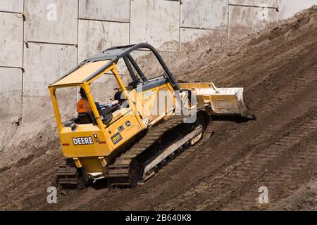 Costruzione di Freeway # 4 connettore, Downtown Orlando, Florida, Stati Uniti d'America Foto Stock