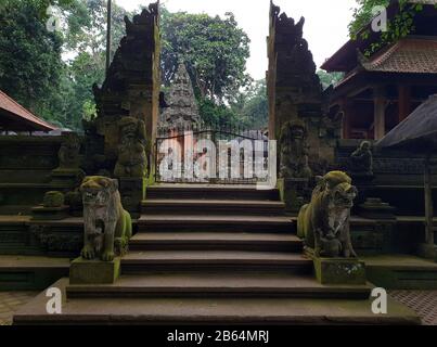 Dalem Agung Padangtegal Temple, Sacred Monkey Forest Sanctuary, Ubud, Bali, Indonesia Foto Stock