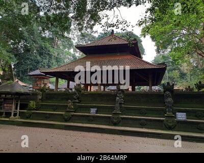 Dalem Agung Padangtegal Temple, Sacred Monkey Forest Sanctuary, Ubud, Bali, Indonesia Foto Stock