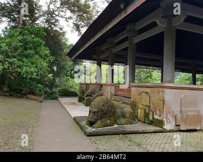 Dalem Agung Padangtegal Temple, Sacred Monkey Forest Sanctuary, Ubud, Bali, Indonesia Foto Stock