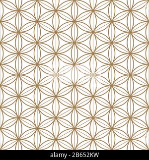 Bellissima Seamless pattern giapponese kumiko per shoji schermo grande design per qualsiasi finalità. Modello giapponese vettore di fondo. Tradizionale Giapponese w Illustrazione Vettoriale