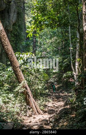 Zwe Ka Bin Pagoda, Myanmar, Asia. Foto Stock