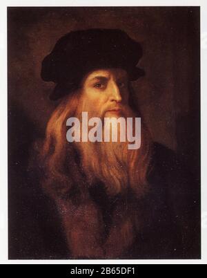 Anonimo. Presunto ritratto di Leonardo da Vinci. xviii secolo Foto Stock