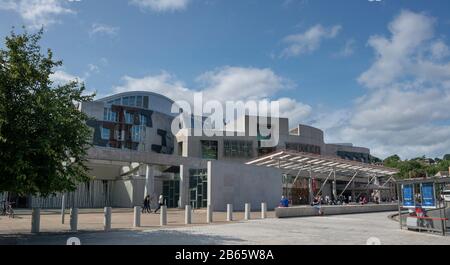 Il Parlamento Scozzese Edificio Holyrood. Edimburgo, Scozia Foto Stock