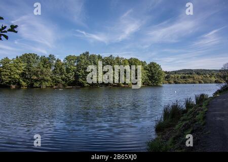 La diga di Lingese nella Terra Bergisches Foto Stock