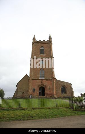 St Mary the Vergin Church, Hanbury, Droitwich spa, Worcestershire, Inghilterra, REGNO UNITO. Foto Stock