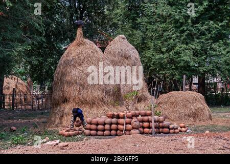 Cambogia, Siam Reap tradizionale Anmong Risei villaggio di vasaio, Foto Stock