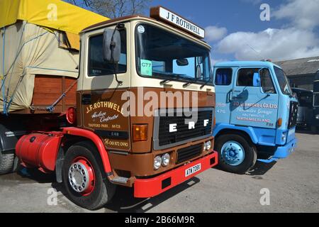 1982 C Series ERF Transport Rally a Kirkby Stephen England Foto Stock