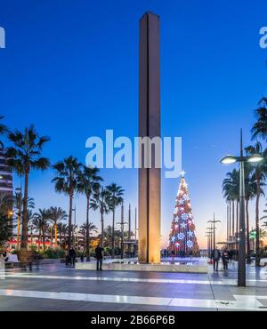 Almeria città di Natale, Almeria, Andalusia, Spagna Foto Stock