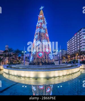 Almeria città di Natale, Almeria, Andalusia, Spagna Foto Stock