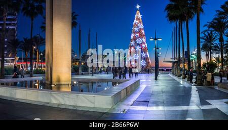 Almeria città di Natale, Almeria, Andalusia, Spagna Foto Stock