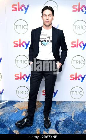 Joey Essex partecipa ai TRIC Awards 2020 tenuti al Grosvenor Hotel di Londra. Foto Stock