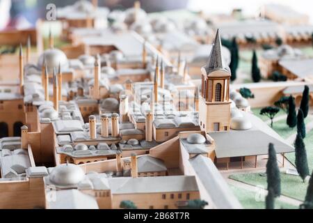 29 SETTEMBRE 2017, ISTANBUL, TURCHIA: Modello in legno del palazzo Topkapi Foto Stock