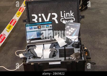 Londra, Regno Unito. 10th Mar, 2020. Kit Tecnologia Indossabile Show 2020 Vr Credito: Ian Davidson/Alamy Live News Foto Stock