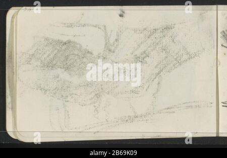 Abklatsch del krijttekening sulla foglia 12 recto Abklatsch gesso disegno a pagina 12 recto Oggetto tipo : foglio di Sketchbook numero articolo: RP-T-1935-143-11 (V) Descrizione: Foglio 11 verso dallo sketchbook LXII 28 bladen. Produttore : artista: Isaac Israele Incontri: 1875 - 1934 caratteristiche Fisiche: Abklatsch un gesso disegno materiale: Carta Tecnica: Abklatsch Foto Stock