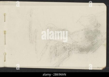 Abklatsch of the krijttekening on leaf 26 vero Abklatsch gesso disegno on page 26 verso tipo oggetto: Foglio Schetchbook numero articolo: RP-T-1935-143-27 (R) Descrizione: Foglio 27 recto from sketchbook LXII 28 bladen. Produttore : artista: Isaac Israele Incontri: 1875 - 1934 caratteristiche Fisiche: Abklatsch un gesso disegno materiale: Carta Tecnica: Abklatsch Foto Stock