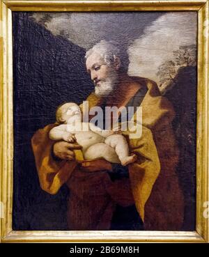 Italia Emilia Romagna - Galleria Civica D'Arte Faenza - Guido Reni - San Giuseppe E Il Bambino Foto Stock