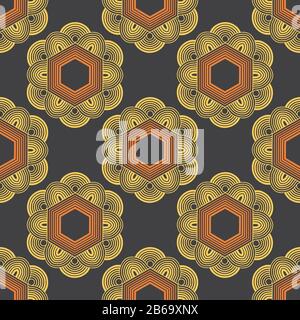 Seamless ornamento vettore pattern piastrella per utilizzo polivalente nel design Illustrazione Vettoriale