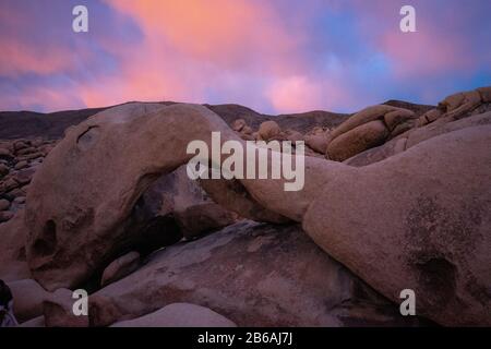 Arch Rock (Joshua Tree National Park) Foto Stock