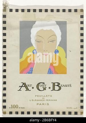 Art - Gout - Beauté, Feuillet de l 'femminilità Elegance, Noël 1928, No. 100, 9th Année (title object) Tipo Oggetto: Numero oggetto rivista: RP-P-2009-1924 Iscrizioni / marchi: Titolo, recto bottom center, stampato, 'ART. GOÛT. Beauté / FEUILLETS DE l'Elegance Feminine / PARIS'opschrift, vero centro, stampato, 'Ce numéro exceptionnel, enluminé au potoir, pneumatico sur les preme l'Imprimerie A.G.B. e il commémorer vue le numéro Centième L'ARTE GOÛT-BEAUTACHEVÉ a été le 26 novembre 1928 ... (...) 'Descrizione: Copertina della rivista di moda Art-Gout-Beauté (1920-1933) Dicembre (Natale) , 1 Foto Stock