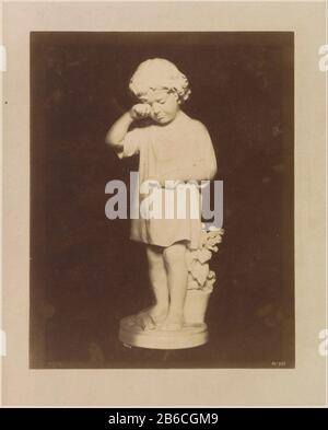 Immagine di un bambino che piange una ciotola di fiori Weltausstellung in Wien 1873 (oggetto del titolo) immagine di un bambino che piange una ciotola di fiori Weltausstellung in cui n 1873 (oggetto del titolo) Tipo Di Proprietà: Fotografie numero articolo: RP-F F18551 Iscrizioni / marchi: Titolo, recto sotto stampato 'Exposition Universelle Vienne 1873. L'Esposizione Universale Di Vienna 1873 Genera L'Esposizione A Vienna 1873. Photographie und Verlag der Wiener cincessuinirten Photograpen-Association. Verveilfaltigung vorbehalten' fabbricante : fotografo: Klosz (indicato sull'oggetto) Fabbricazione Del Luogo: Vienna Data: 1873 carattere Fisico Foto Stock