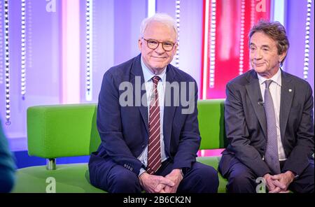 Londra, Regno Unito. 10th Mar, 2020. Steve Martin e Martin Short su BBC1's The One Show. Credit: Cheese Scientist/Alamy Live News Foto Stock