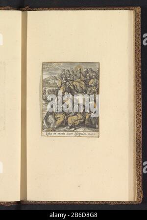 Bergrede vita di Gesù è il salvatore di varie icone da Adrian Collaert esplicito (seriettel op object) il Discorso sul Monte delle Beatitudini. Parte della serie di immagini sulla vita di Cristo: Vita Iesu Salvatoris varijs iconibus ab Adriano Collaert expia. In foto album con due set di rispettivamente 34 e 25 engras con scene della vita, e la Passione di Christus. Produttore : print maker: Adriaen Collaertnaar stampa di: Jacques il disegno Bienaar: Maerten il Vokigever: Adriaen CollaertPlatats fabbricante: Antwerpen Datato: CA. 1580 - ca. 1590 caratteristiche Fisiche: Engra h Foto Stock