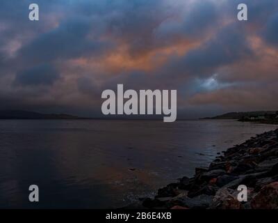 Beauly Firth dalla Black Isle, Scozia, Regno Unito, Europa Foto Stock