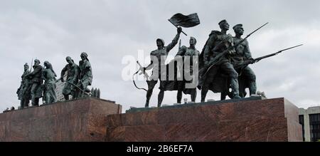 Memoriale Della Seconda Guerra Mondiale, Piazza Della Vittoria, Moskovsky Prospekt, San Pietroburgo, Russia Foto Stock