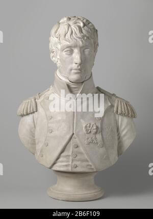 Busto di Luigi Bonaparte, re d'Olanda Borstbeeld van Lodewijk Napoleon, koning van Holland. Produttore : beeldhoouwer: Pierre Cartellier datazione: 1806 Materiale: Gips dimensioni: H 74 cm. × b 51 cm. × d 30 cm. Toelichtingjaren dat hij koning è stato Data: 1806 - 1810Wie: Lodewijk Napoleone Bonaparte Foto Stock