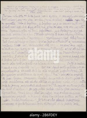 Lettera ad Andries Bonger Brief aan Andries Bonger Object Type : Brief Objectnummer: RP-D-2017-2452-50 Produttore : schrijver: Émile BernardPlats prodotto: Caïro Appuntamenti: In of voor 4-jul-1898 Materiale: Gelinieerd papier inkt Techniek: Schrijven / pen Oggetto: Denaro Foto Stock