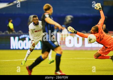 11 Marzo 2020: !09! Segna il suo secondo gol durante l'Impatto di Montreal e il CD Olimpia sullo Stadio Olimpico di Montreal, Canada. Prezzo Kim/CSM Foto Stock