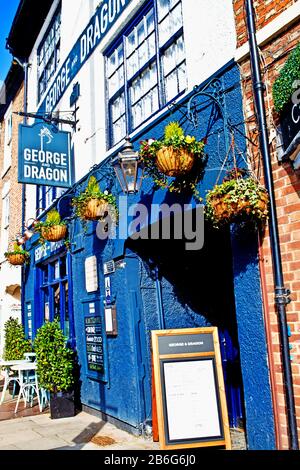 The George And Dragon Inn, Yarm On Tees, Inghilterra Foto Stock