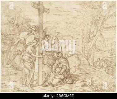 Cristo nel Giardino di Getsemani Cristo nel Giardino di Getsemani Oggetto tipo : disegno Numero Oggetto: RP-T 00-763 Produttore : a disegno: Pietro testa (possibile) artista: Anonimo Data: 1600 - 1699 caratteristiche Fisiche: Penna in materiale marrone: Carta inchiostro tecnologia : penna dimensioni: H 215 mm × W 271 mm Soggetto: Agonia di Cristo; tre (o undici) apostoli dormono Foto Stock