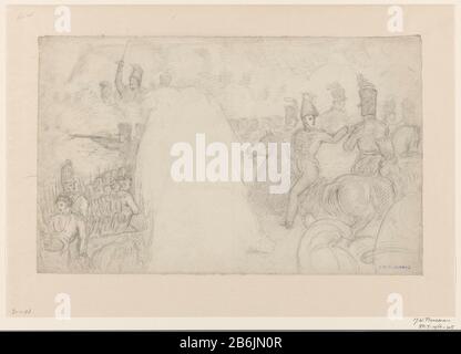 Dettaglio dal dipinto la Battaglia di Waterloo Dettaglio dal dipinto la Battaglia di Waterloo Tipo Di Proprietà: Disegno numero Oggetto: RP-T 1964-105 Produttore : artista: Jan Willem Pien Mandato: 1789 - 1853 caratteristiche Fisiche: Gesso nero materiale: Gesso carta dimensioni: H 299 mm × W 483 mm Oggetto: Battaglia (+ forze terrestri) eventi storici e situazioni (06/18/1815) nomi di eventi storici e situazioni (BATTAGLIA DI WATERLOO) Battaglia di Waterloo Quando: 1815-06-18 - 1815-06-18 Foto Stock