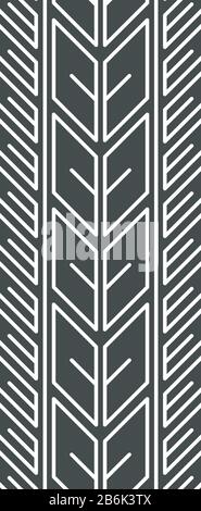 Traccia segna l'icona nera del glifo. Dettaglio auto, moto strada pneumatici tracce. Stampa direzionale della ruota estiva. Percorso pneumatici del veicolo. Silhouette Illustrazione Vettoriale