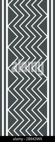 Traccia segna l'icona nera del glifo. Dettaglio auto, moto strada pneumatici tracce. Stampa estiva a forma di zigzag. Percorso pneumatici del veicolo. Silhouette Illustrazione Vettoriale