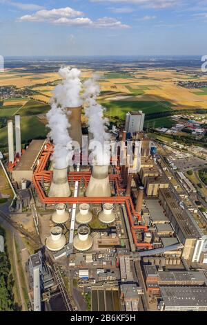 , Niederaussem Power Station, 16.08.2013, Vista Aerea, Germania, Nord Reno-Westfalia, Niederaussem Foto Stock