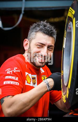 Melbourne, Australia. 11th Mar 2020. Preparativi Per La Scuderia Ferrari Mission Winnow Per Il 2020 Formula 1 Credito Del Gran Premio D'Australia: Chris Putnam/Zuma Wire/Alamy Live News Foto Stock