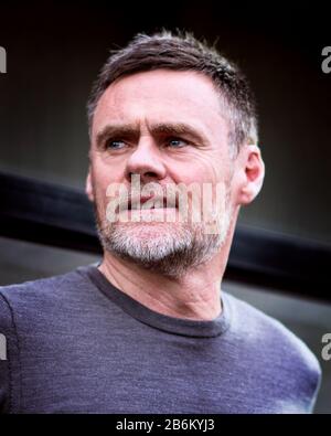 Graham Alexander durante il suo tempo come manager del Salford City FC. Foto Stock