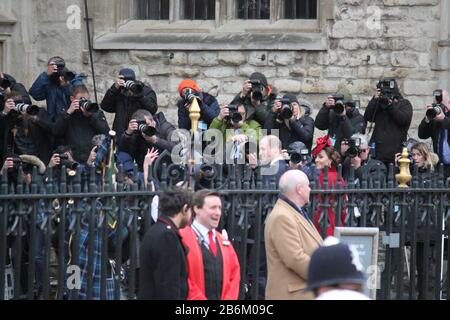 Londra, Regno Unito - 09/03/2020: Prince William e Kate Middleton partecipano al servizio del Commonwealth Day a Westminster Abby, Londra. Foto Stock