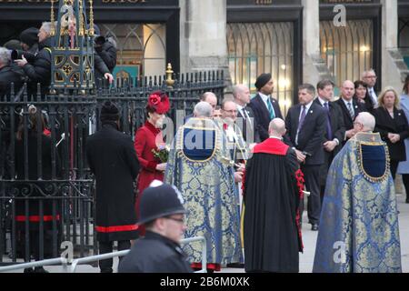 Londra, Regno Unito - 09/03/2020: Prince William e Kate Middleton partecipano al servizio del Commonwealth Day a Westminster Abby, Londra. Foto Stock