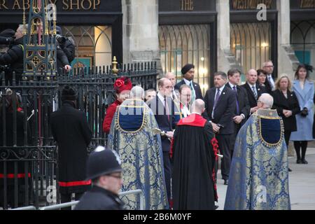 Londra, Regno Unito - 09/03/2020: Prince William e Kate Middleton partecipano al servizio del Commonwealth Day a Westminster Abby, Londra. Foto Stock